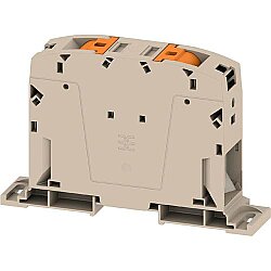 Through terminal block, push-in connection, 150 mm², 309 A, 8 kV, dark beige, 2728770000