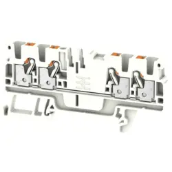 Through terminal block, push-in connection, 0.5-2.5 mm², 4 pole, 24 A, 8 kV, white, 1521790000