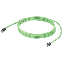 System cable, RJ45 plug, straight to RJ45 plug, straight, Cat 5, SF/UTP, PVC, 25 m, green, 1522100250