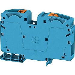 Through terminal block, push-in connection, 35 mm², 1 pole, 125 A, 8 kV, blue, 2552090000