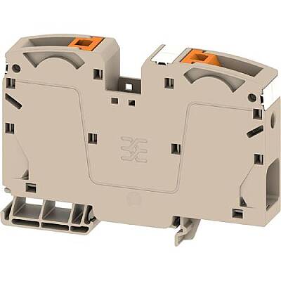 Through terminal block, push-in connection, 35 mm², 125 A, 8 kV, dark beige, 2742060000 - 1
