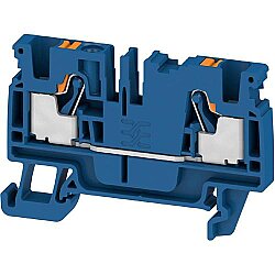 Through terminal block, push-in connection, 4.0 mm², 32 A, 8 kV, dark blue, 2534380000