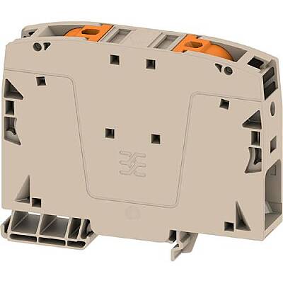 Through terminal block, push-in connection, 50 mm², 150 A, 8 kV, dark beige, 2663250000 - 1