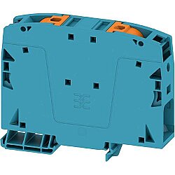 Through terminal block, push-in connection, 50 mm², 150 A, 8 kV, blue, 2663260000
