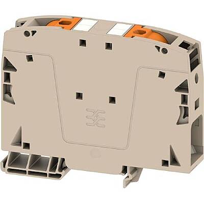 Through terminal block, push-in connection, 50 mm², 150 A, 8 kV, dark beige, 2742090000 - 1