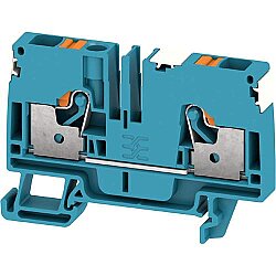 Through terminal block, push-in connection, 6.0 mm², 41 A, 8 kV, blue, 2674880000