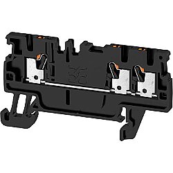 Through terminal block, push-in connection, 1.5 mm², 17.5 A, 6 kV, black, 2534230000