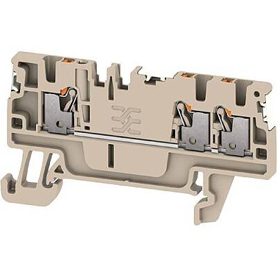 Through terminal block, push-in connection, 1.5 mm², 17.5 A, 6 kV, dark beige, 2674630000 - 1