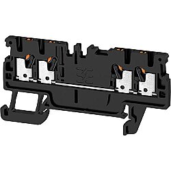Through terminal block, push-in connection, 1.5 mm², 17.5 A, 6 kV, black, 2534260000