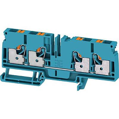 Through terminal block, push-in connection, 6.0 mm², 41 A, 8 kV, blue, 2881460000 - 1