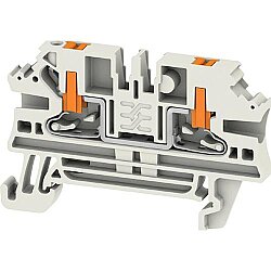 Through terminal block, push-in connection, 2.5 mm², 24 A, 8 kV, light gray, 2847300000