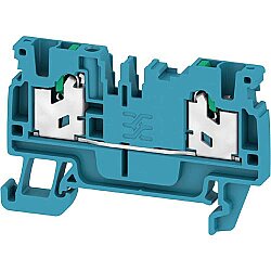 Through terminal block, snap-in, 2.5 mm², 24 A, 8 kV, blue, 2753940000
