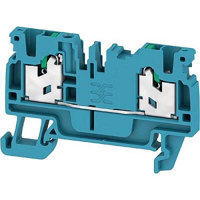 Through terminal block, snap-in, 2.5 mm², 24 A, 8 kV, blue, 2753940000 - 1
