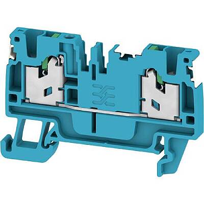 Through terminal block, snap-in, 2.5 mm², 24 A, 8 kV, blue, 2862990000 - 1