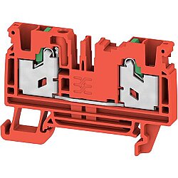 Through terminal block, snap-in, 4.0 mm², 32 A, 8 kV, red, 3109440000