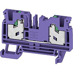 Through terminal block, snap-in, 4.0 mm², 32 A, 8 kV, purple, 3109450000