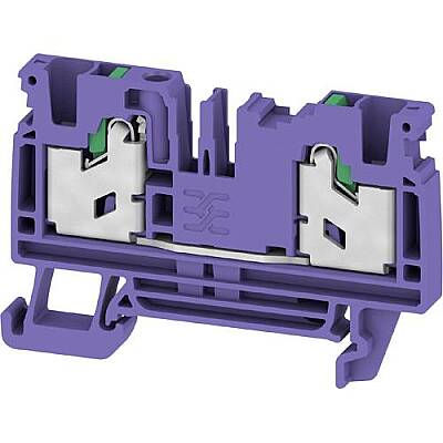 Through terminal block, snap-in, 4.0 mm², 32 A, 8 kV, purple, 3109450000 - 1