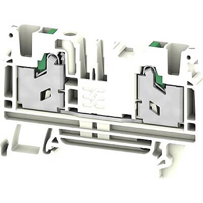 Through terminal block, snap-in, 4.0 mm², 32 A, 8 kV, white, 3109460000 - 1