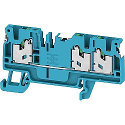 Through terminal block, snap-in, 2.5 mm², 24 A, 8 kV, blue, 2863000000
