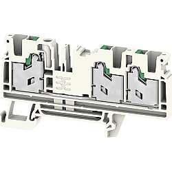 Through terminal block, snap-in, 4.0 mm², 32 A, 8 kV, gray, 3112270000