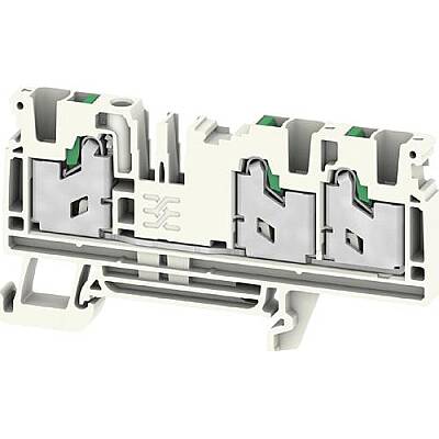 Through terminal block, snap-in, 4.0 mm², 32 A, 8 kV, gray, 3112270000 - 1