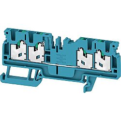 Through terminal block, snap-in, 2.5 mm², 24 A, 8 kV, blue, 2753960000