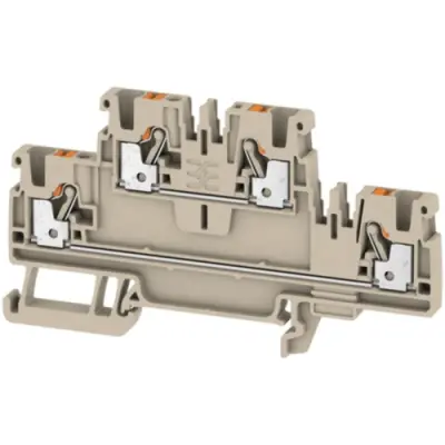 Multi level terminal block, push-in connection, 0.5-2.5 mm², 24 A, 8 kV, orange, 1547610000 - 1
