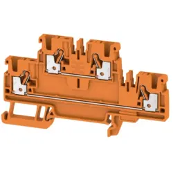Multi level terminal block, push-in connection, 0.5-2.5 mm², 24 A, 8 kV, orange, 1547630000