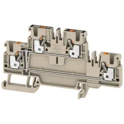 Multi level terminal block, push-in connection, 0.5-2.5 mm², 24 A, 8 kV, orange, 1547650000