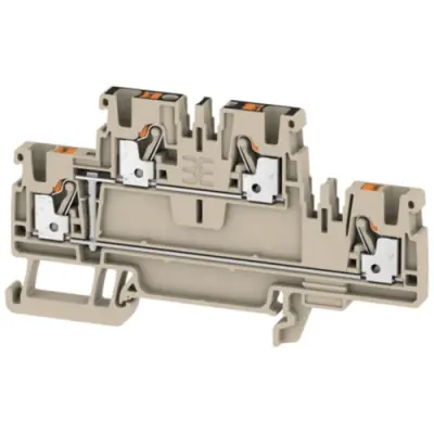 Multi level terminal block, push-in connection, 0.5-2.5 mm², 24 A, 8 kV, orange, 1547650000 - 1