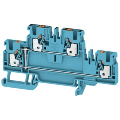 Multi level terminal block, push-in connection, 0.5-2.5 mm², 24 A, 8 kV, orange, 1547660000 - 1