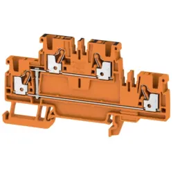 Multi level terminal block, push-in connection, 0.5-2.5 mm², 24 A, 8 kV, orange, 1547670000