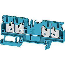 Through terminal block, snap-in, 2.5 mm², 24 A, 8 kV, blue, 2863010000