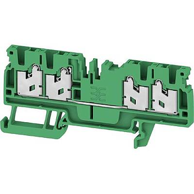 Through terminal block, snap-in, 2.5 mm², 24 A, 8 kV, green, 3109340000 - 1