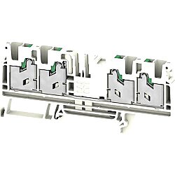 Through terminal block, snap-in, 4.0 mm², 32 A, 8 kV, white, 3109620000