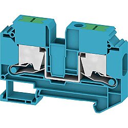Through terminal block, snap-in, 10 mm², 57 A, 8 kV, blue, 3037510000