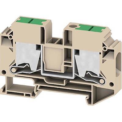 Through terminal block, snap-in, 16 mm², 76 A, 8 kV, dark beige, 3037560000 - 1