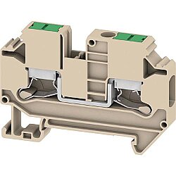 Through terminal block, snap-in, 6.0 mm², 41 A, 8 kV, dark beige, 3037380000