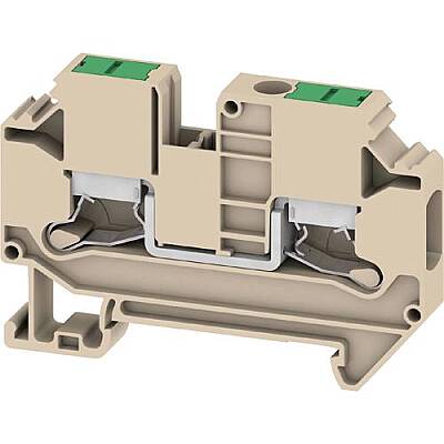 Through terminal block, snap-in, 6.0 mm², 41 A, 8 kV, dark beige, 3037380000 - 1