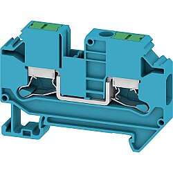 Through terminal block, snap-in, 6.0 mm², 41 A, 8 kV, blue, 3037390000