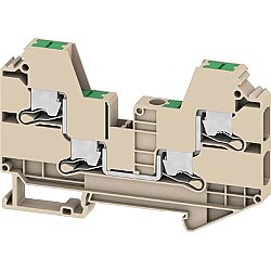 Through terminal block, snap-in, 6.0 mm², 41 A, 8 kV, dark beige, 3037440000