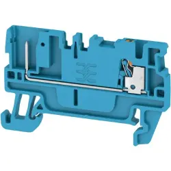Terminal block, push-in connection, 1.5 mm², 2 pole, 17.5 A, 6 kV, blue, 2482170000