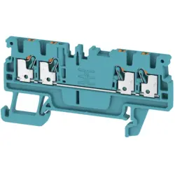 Through terminal block, push-in connection, 0.5-1.5 mm², 4 pole, 17.5 A, 6 kV, blue, 1552700000
