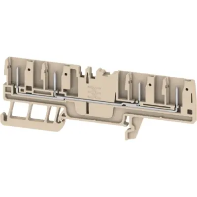 Terminal block, push-in connection, 1.5 mm², 4 pole, 17.5 A, 6 kV, dark beige, 2898120000 - 1