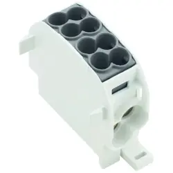 Potential distribution terminal, screw connection, 1.5-16 mm², 1 pole, 152 A, black, 1561100000