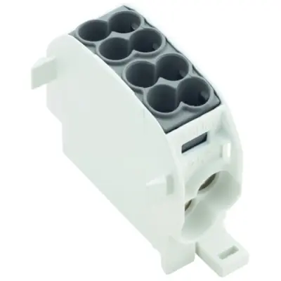 Potential distribution terminal, screw connection, 1.5-16 mm², 1 pole, 152 A, black, 1561100000 - 1