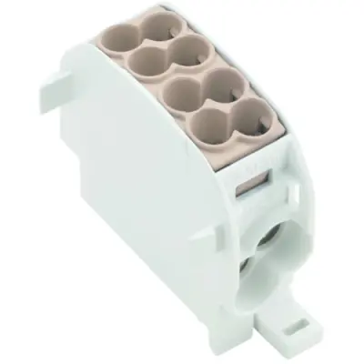 Potential distribution terminal, screw connection, 1.5-16 mm², 1 pole, 152 A, brown, 1561120000 - 1