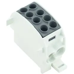 Potential distribution terminal, screw connection, 1 pole, 202 A, black, 1561630000