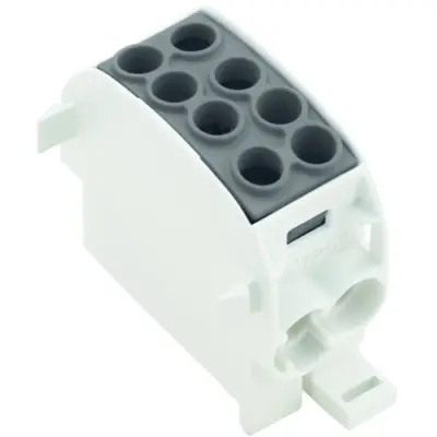 Potential distribution terminal, screw connection, 1 pole, 202 A, black, 1561630000 - 1