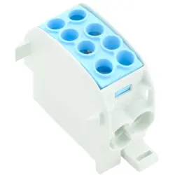 Potential distribution terminal, screw connection, 1 pole, 202 A, blue, 1561640000